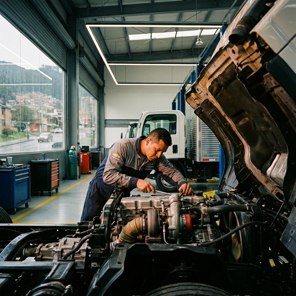 Reparación de turbo para Chevrolet NPR en taller especializado de Bogotá